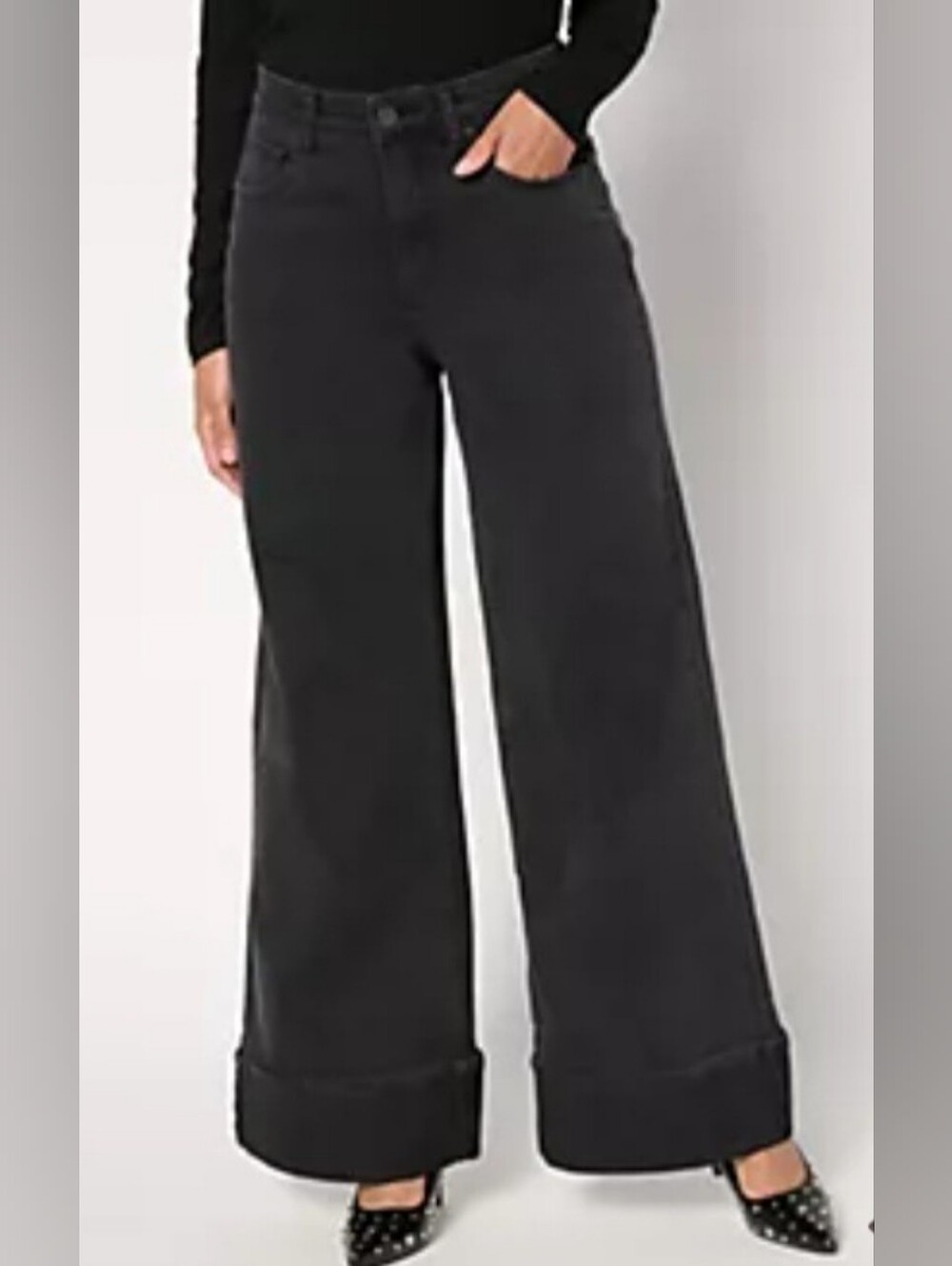 New Cuffed Wide Leg Jeans 10